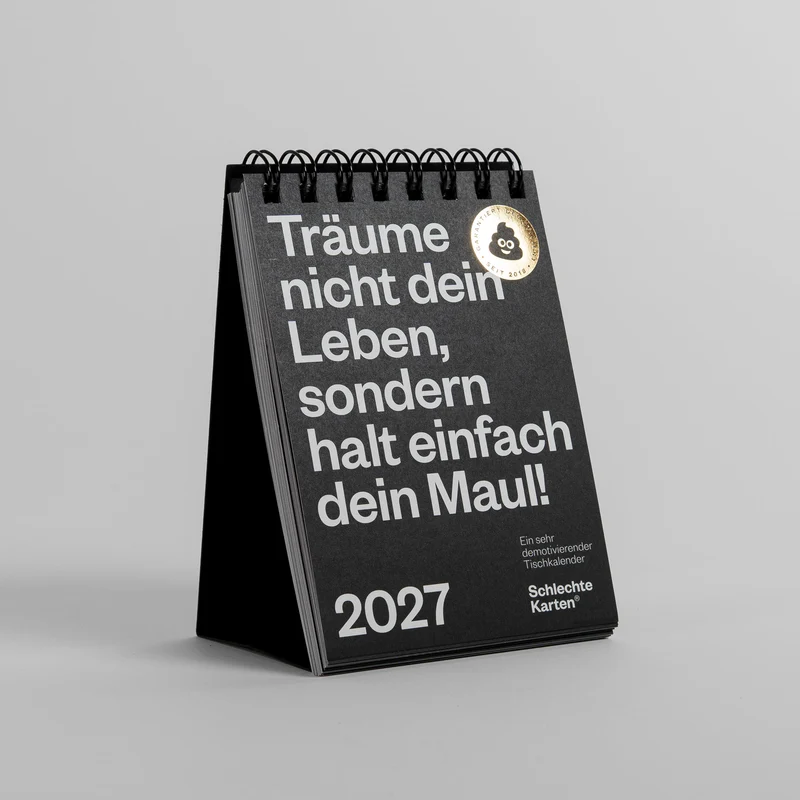 Demotivierender Tischkalender 2027
